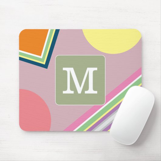 Ursprünglicher pastellfarbiger Block Niedlich geom Mousepad (Mit Mouse)