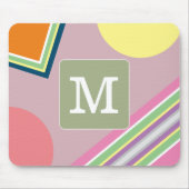 Ursprünglicher pastellfarbiger Block Niedlich geom Mousepad (Vorne)