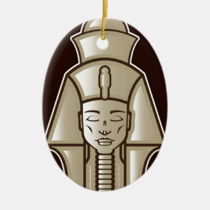 Ursprünglicher Pharaoägyptermachthaber Keramik Ornament