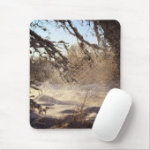 Ursprünglicher Pinienwald Winterwald Mousepad (Mit Mouse)