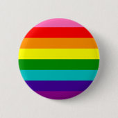 Ursprünglicher Regenbogen-Flaggen-Knopf Button (Vorderseite)