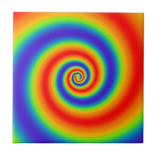 Ursprünglicher Regenbogen-Verlauffarbiger Spiralef Fliese
