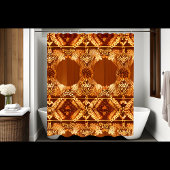 Ursprünglicher rustikaler Duschvorhang