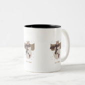 Ursprünglicher Snowman, ließ es schneien Zweifarbige Tasse (VorderseiteRechts)