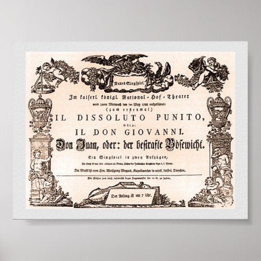 Ursprünglicher Spielplan, Wien-Premiere von Don Gi Poster (Vorne)