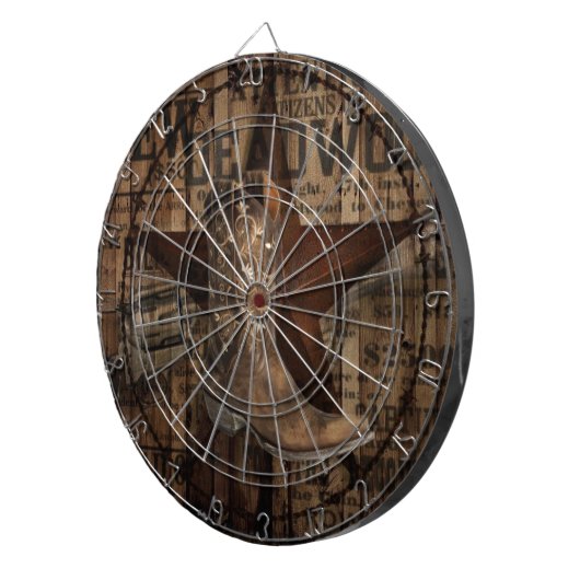 Ursprünglicher Stern-Western-Land-Cowboy Texas Dartscheibe (Vorderseite rechts)