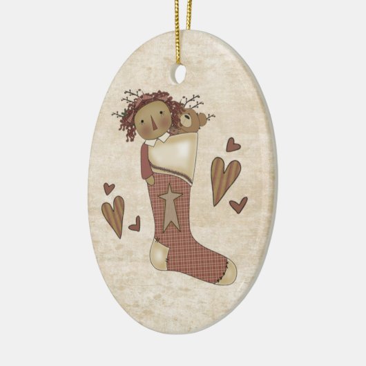 Ursprünglicher Strumpf Keramik Ornament (Links)