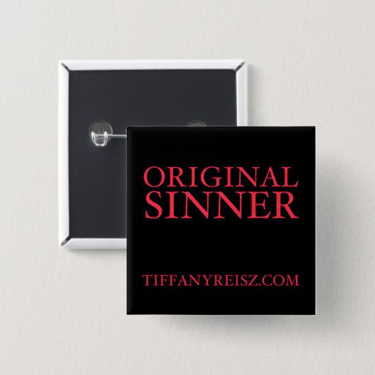 Ursprünglicher Sünder-Knopf Button (Vorne & Hinten)