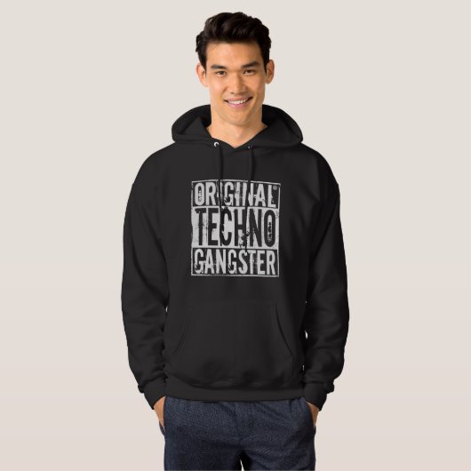Ursprünglicher Techno Gangster - der Hoodie der (Vorne ganz)