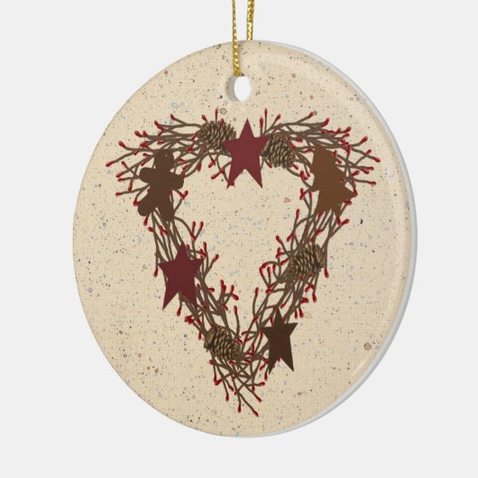 Ursprünglicher Urlaubskornament Keramik Ornament (Links)