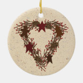 Ursprünglicher Urlaubskornament Keramik Ornament (Hinten)