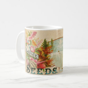 Ursprünglicher Viktorianischer Bauer aus Holz Kaffeetasse