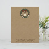 Ursprünglicher Weihnachtsschaden Mit Monogramm Briefbogen (Stehend Vorderseite)