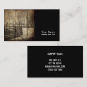 Ursprünglicher Western, alter Holzzaun Visitenkarte (Vorne/Hinten)