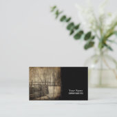 Ursprünglicher Western, alter Holzzaun Visitenkarte (Stehend Vorderseite)