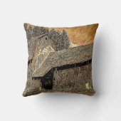 Ursprünglicher Western alter Scheunenbauernhof Kissen (Rückseite)