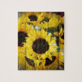 Ursprünglicher Western aus Stallholz Land Sonnenbl Puzzle (Vertikal)