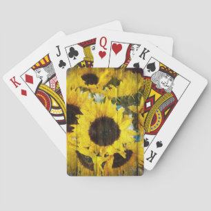 Ursprünglicher Western aus Stallholz Land Sonnenbl Spielkarten