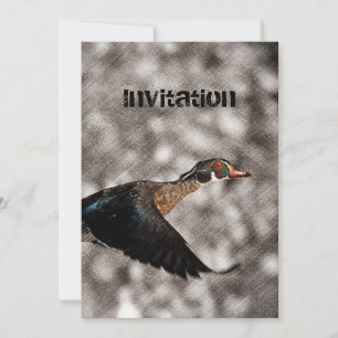 Ursprünglicher Western Wasservogelente Einladung