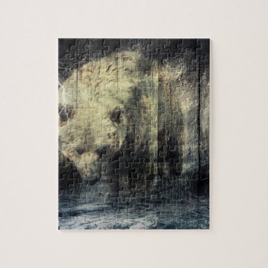 Ursprünglicher Westernwoodgrain-Waldgrizzly-Bär Puzzle (Vertikal)