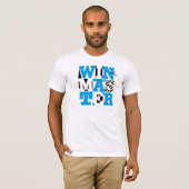 ursprünglicher winmaster Typografie-T - Shirt (Vorne ganz)