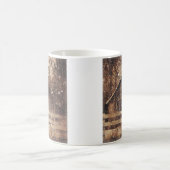 Ursprünglicher Winterschnee Land Alter Stall Kaffeetasse (Mittel)
