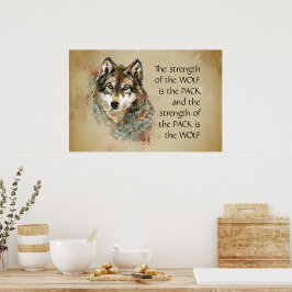 Ursprüngliches Angebot für Watercolor Wolf & Pack- Poster
