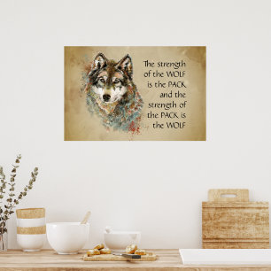 Ursprüngliches Angebot für Watercolor Wolf & Pack- Poster