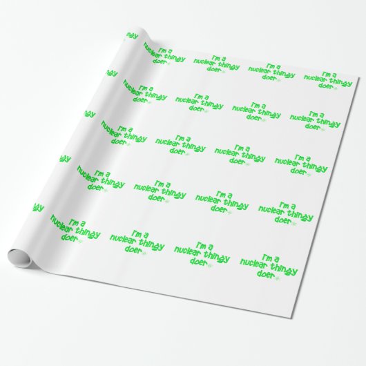 Ursprüngliches Atomdesign Geschenkpapier (Ungerollt)