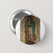 Ursprüngliches Bild unserer Dame von Guadalupe Button (Vorne & Hinten)