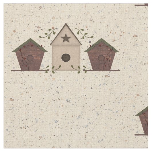 Ursprüngliches Birdhouses-Gewebe Stoff (Nahaufnahme)