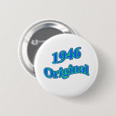 Ursprüngliches blaues Grün 1946 Button (Vorne & Hinten)
