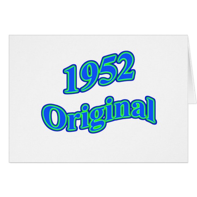 Ursprüngliches blaues Grün 1952 (Vorderseite (Horizontal))