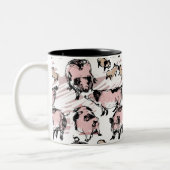 Ursprüngliches Chinesisches Schweinejahr Zodiac Bi Zweifarbige Tasse (Links)