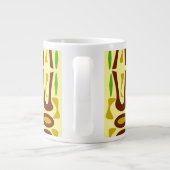 Ursprüngliches Dschungelmuster Jumbo-Tasse (Rückseite)
