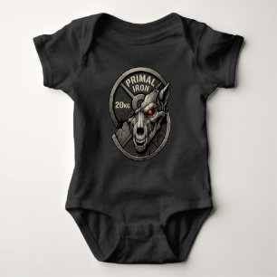 Ursprüngliches Eisenwolf-Gym-Gewichtsscheiben-Graf Baby Strampler