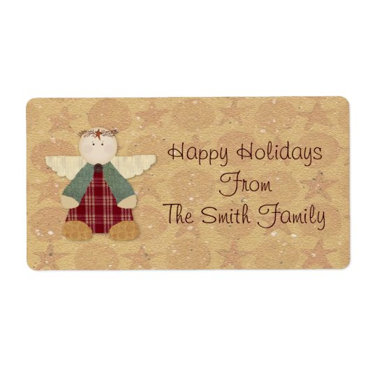 Ursprüngliches Engeletikett (Vorne)