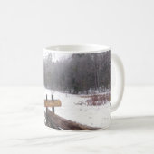 Ursprüngliches Foto - SchneeWinterlandschaft Kaffeetasse (VorderseiteRechts)
