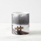 Ursprüngliches Foto - SchneeWinterlandschaft Kaffeetasse (Mittel)