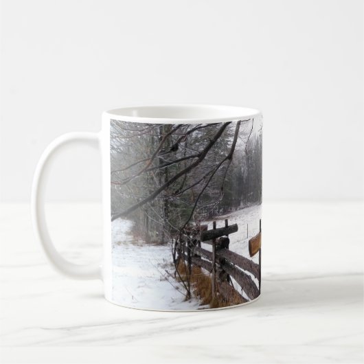 Ursprüngliches Foto - SchneeWinterlandschaft Kaffeetasse (Links)