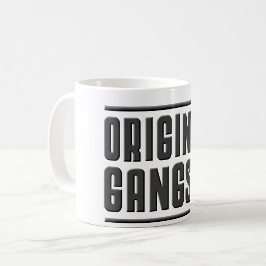 Ursprüngliches Gangsta Kaffeetasse (Vorderseite Links)