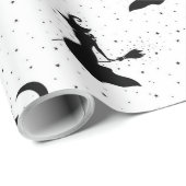Ursprüngliches Halloween-Hexenmuster Geschenkpapier (Rolleneckpunkt)