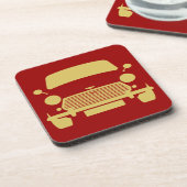 Ursprüngliches klassisches Auto Austins Mini Getränkeuntersetzer (Linke Seite)