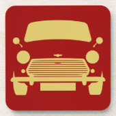 Ursprüngliches klassisches Auto Austins Mini Getränkeuntersetzer (Vorderseite)