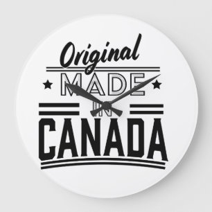 Ursprüngliches Made in Canada-Logo-Coaster-Mauspad Große Wanduhr
