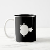 Ursprüngliches Mandelbrot Set 02 - Fraktal-Tasse Zweifarbige Tasse (Links)