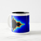 Ursprüngliches Mandelbrot Set 03 - Fraktal-Tasse Zweifarbige Tasse (Vorderseite Links)