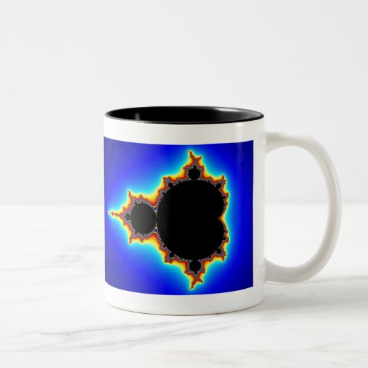 Ursprüngliches Mandelbrot Set 03 - Fraktal-Tasse Zweifarbige Tasse (Rechts)