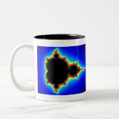 Ursprüngliches Mandelbrot Set 03 - Fraktal-Tasse Zweifarbige Tasse (Links)