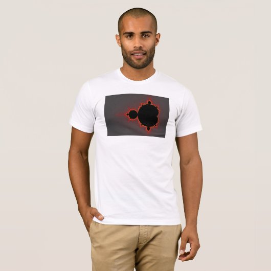 Ursprüngliches Mandelbrot Set - Fraktal T-Shirt (Vorne ganz)